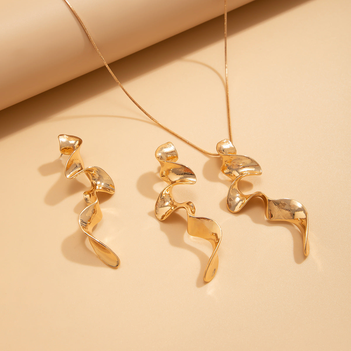 Spiral | Ketting & Oorbellen Set