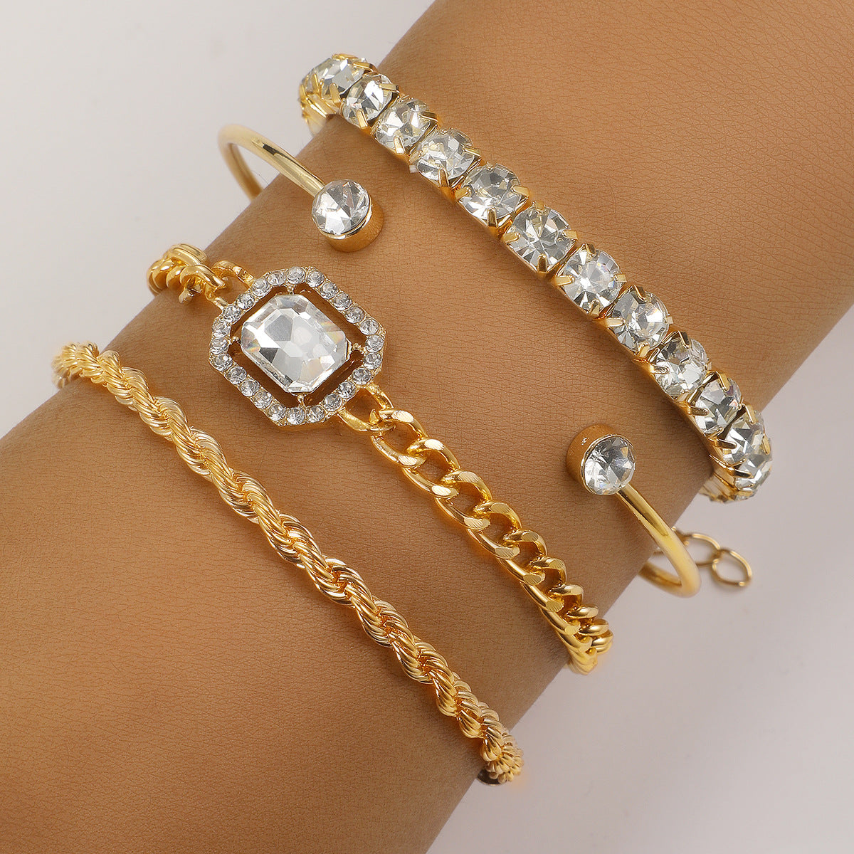 Vintage 4 delige armbandenset