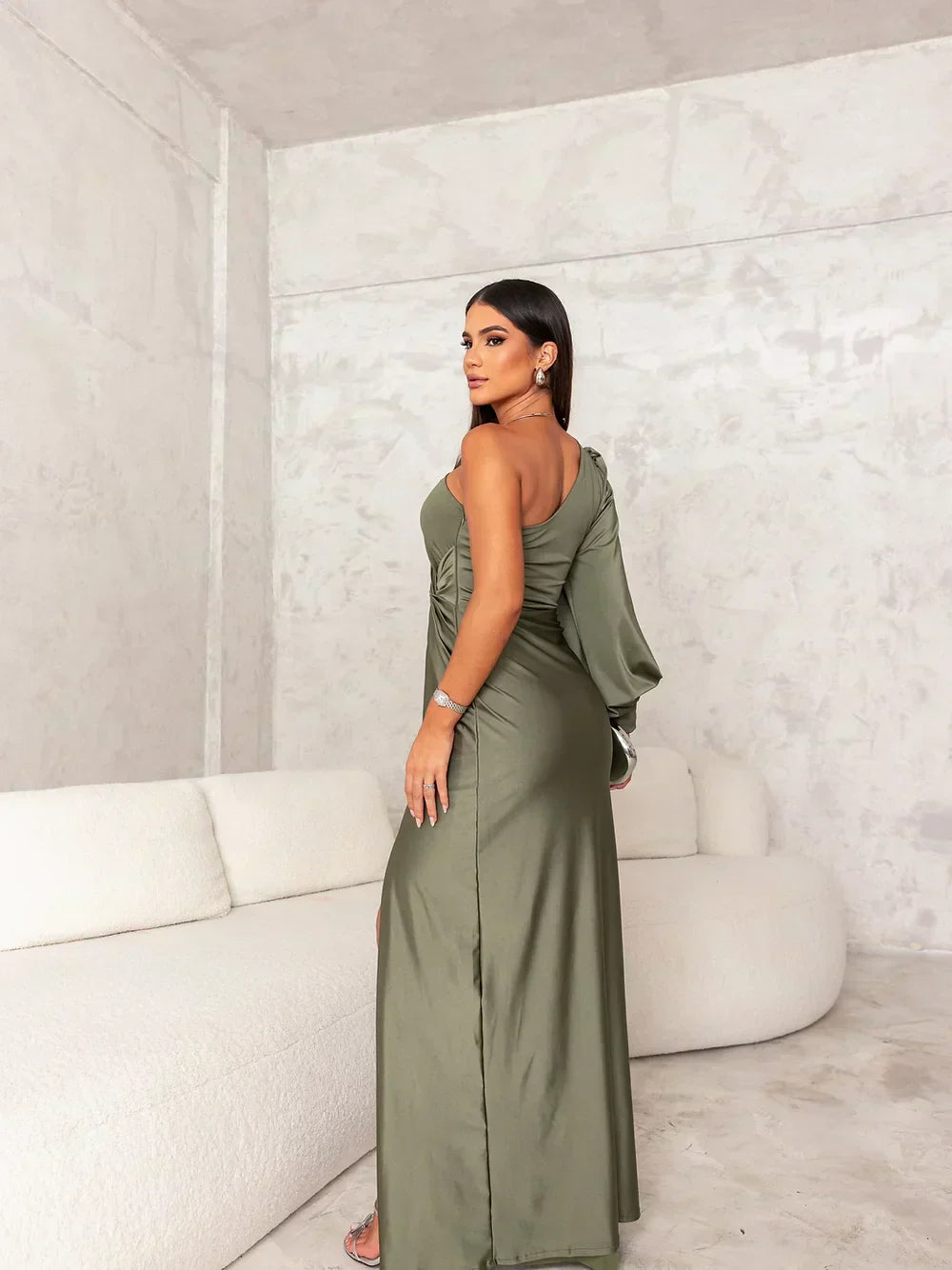 Angela | Elegant One-Shoulder Evening Dress