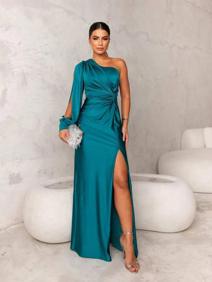 Angela | Elegant One-Shoulder Evening Dress